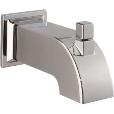 Click here to see Pfister 920-102A Pfister Traditional 6-inch Wall Mounted Polished Chrome Tub Spout with Pull-Up Diverter, Metal, 1/2-inch Connection Size - 920-102A