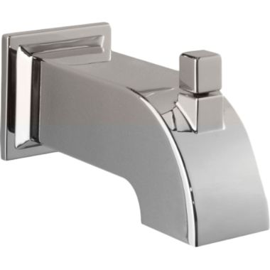 Click here to see Pfister 920-102D Pfister Traditional 6-inch Wall Mounted Polished Nickel Tub Spout with Pull-Up Diverter, Metal, 1/2-inch Connection Size - 920-102D