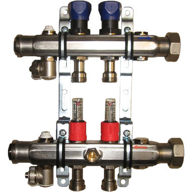 Click here to see Viega 15900 Viega 15900 2-Port Stainless Steel Manifold, 1-1/4