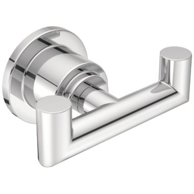 Click here to see Moen YB0803CH Moen Arris Double Robe Hook, Zinc Constructed, Chrome - YB0803CH