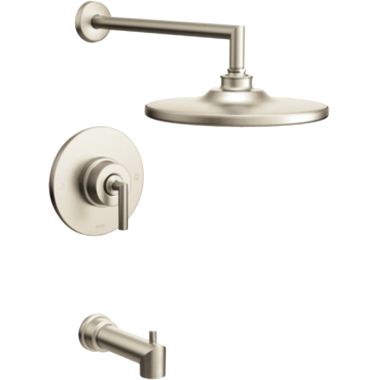 Click here to see Moen TS22003BN Moen Arris Posi-Temp Tub/Shower Trim w/ Rainshower, 1-Function Eco-Performance, Brushed Nickel - TS22003EPBN