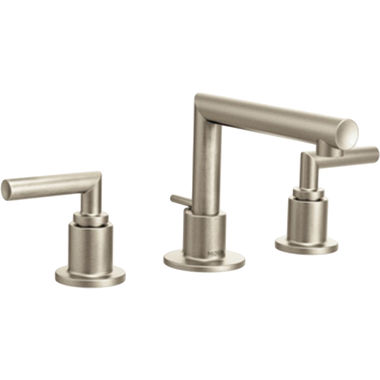 Click here to see Moen TS43002BN Moen TS43002BN Arris Two-Handle Widespread Bathroom Faucet, Brushed Nickel