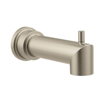 Click here to see Moen 165914BN Moen Arris Wall-Mount Brushed Nickel Tub Spout with Pull-Up Diverter - 165914BN