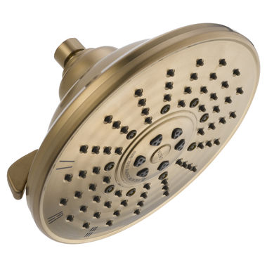 Click here to see Delta 52680-CZ Delta 3-Setting Round Raincan Shower Head, 2.5 GPM, Champagne Bronze - 52680-CZ