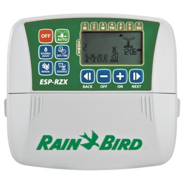 Click here to see Rainbird RZX4I-120V Rain Bird ESP-RZX4i-120V 4-Station Indoor Rapid Programing Control Sprinkler Timer