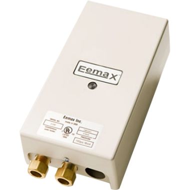 Click here to see Eemax EX95T-ML EEMax EX95T-ML Thermostatic Electric Tankless Water Heater, Multiple Lavs, 240v, 9.5 kW, 40A