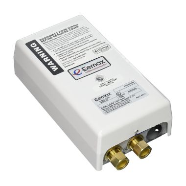Click here to see Eemax EX8208T-EE EEMax On-Demand Electric Tankless Water Heater, Temperature Control, Emergency Eyewash, 2.0 GPM, 208v, 40A - EX8208T-EE