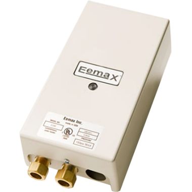 Click here to see Eemax EX65T-ML EEMax EX65T-ML Thermostatic Electric Tankless Water Heater, Multiple Lavs, 240v, 6.5 kW, 27A