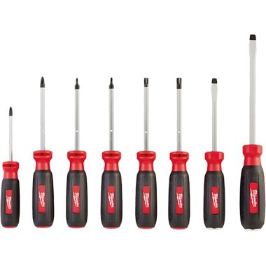 Click here to see Milwaukee 48-22-2009 Milwaukee 48-22-2009 8 PC Screwdriver Set w/ Square Drive