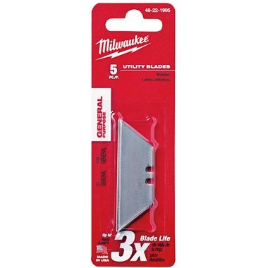 Click here to see Milwaukee 48-22-1905 Milwaukee 48-22-1905 5 PC General Purpose Utility Blades