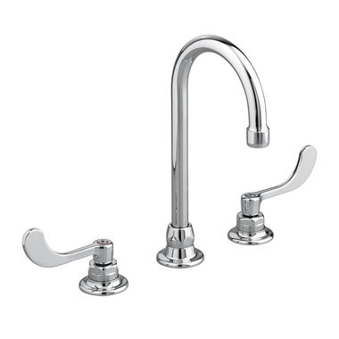 Click here to see American Standard 6540.178.002 American Standard Monterrey Two-Handle Widespread Bathroom Faucet, Laminar Flow, 1.5 GPM, Polished Chrome - 6540.178.002