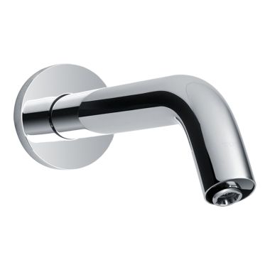 Click here to see Toto TEL3LW10R#CP TOTO Helix EcoPower Wall-Mount Touchless Lavatory Faucet, 10 Max Seconds Dispense, Supply, Compliant, Single Polished Chrome - TEL3LW10R#CP