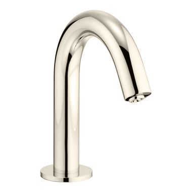 Click here to see Toto TEL5LC10R#PN TOTO Helix EcoPower Lavatory Faucet, 0.5 GPM, Thermal Mixing, 10-Second Discharge, Single-Hole Mount, Polished Nickel - TEL5LC10R#PN