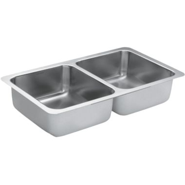 Click here to see Moen G18211 Moen G18211 1800 Series Stainless Steel 18 Gauge Double Bowl Sink
