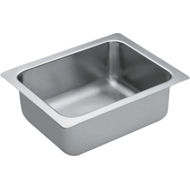 Click here to see Moen G18440 Moen G18440 1800 Series Stainless Steel 18 Gauge Single Bowl Sink