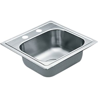Click here to see Moen G2245622 Moen G2245622 2200 Series Stainless Steel 22 Gauge Single Bowl Drop In Sink
