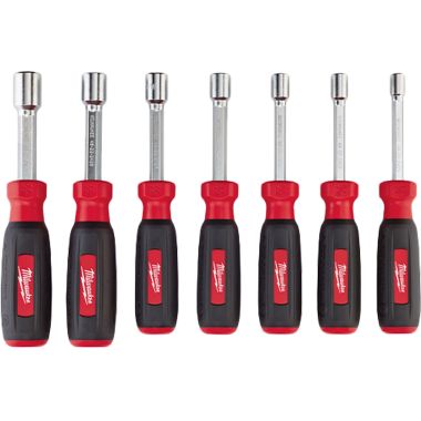 Click here to see Milwaukee 48-22-2407 Milwaukee 48-22-2407 7 PC Hollow Shaft SAE Nut Driver Set