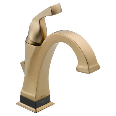 Click here to see Delta 551T-CZ-DST Delta Dryden Single-Handle Bathroom Faucet w/ Touch2O, Deck Mount, 1.2 GPM, Champagne Bronze - 551T-CZ-DST