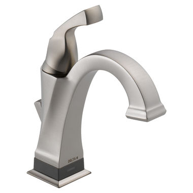 Click here to see Delta 551T-SS-DST Delta Dryden Single-Handle Bathroom Faucet w/ Touch2O, Deck Mount, 1.2 GPM, Stainless - 551T-SS-DST