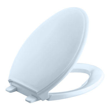 Click here to see Jones Stephens C1B3E3-40 Jones Stephens C1B3E340 Dresden Blue Elongated Plastic Toilet Seat