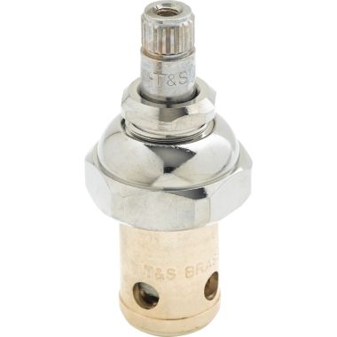 Click here to see T&S Brass 006010-40 T&S Brass 006010-40 Eterna Spindle Assembly with Hot (RTC) Handle Teflon Seat
