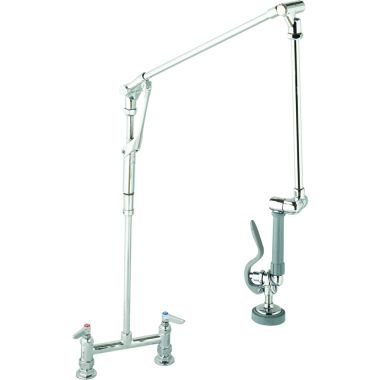 Click here to see T&S Brass B-0124 T&S BRASS B-0124 PRE-RINSE, ROTO-FLEX DESIGN, DECK MOUNT BASE, 8