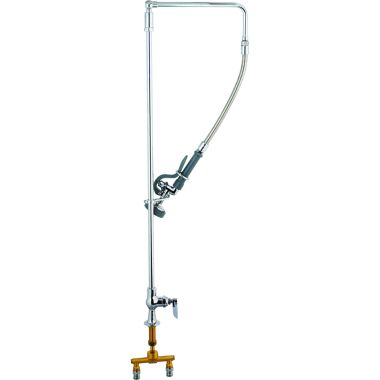 Click here to see T&S Brass B-0171 T&S BRASS B-0171 PRE-RINSE, OVERHEAD SWIVEL ARM, SINGLE HOLE BASE, 4
