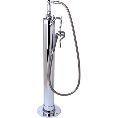 Click here to see T&S Brass B-0195 T&S BRASS B-0195 KETTLE KADDY, HOOK NOZZLE WITH FLEXIBLE HOSE, SINGLE CONTROL
