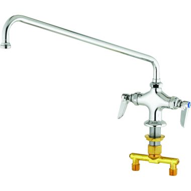 Click here to see T&S Brass B-0202 T&S BRASS B-0202 Double Pantry Faucet, Single Hole Base, 4