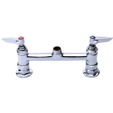 Click here to see T&S Brass B-0220-LN T&S BRASS B-0220-LN DOUBLE PANTRY SWIVEL BASE FAUCET, DECK MOUNT, 8