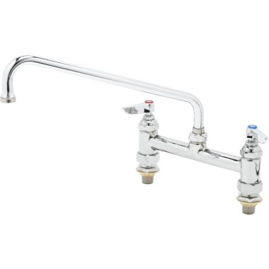 Click here to see T&S Brass B-0221-CC T&S BrassDeck Mount Double Pantry Faucet, 8 Inches Centers - B-0221-CC