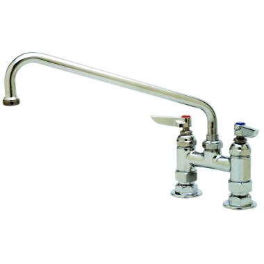 Click here to see T&S Brass B-0228 T&S Brass Double Pantry Faucet, Deck Mount, 4 Inches Centers - B-0228