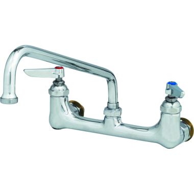 Click here to see T&S Brass B-0231-CC T&S BRASS B-0231-CC Double Pantry Faucet, Wall Mount, 8