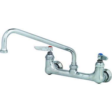 Click here to see T&S Brass B-0231-EE T&S BRASS B-0231-EE Double Pantry Faucet, Wall Mount, 8