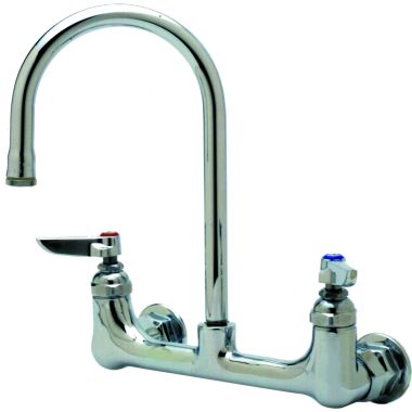 Click here to see T&S Brass B-0331 T&S BRASS B-0331 FAUCET, WALL MOUNT, 8