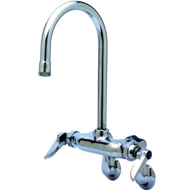 Click here to see T&S Brass B-0340 T&S BRASS B-0340 Wall Mount Double Pantry Faucet, Adjustable Centers