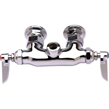 Click here to see T&S Brass B-0345-LN T&S BRASS B-0345-LN DOUBLE PANTRY RIGID OUTLET FAUCET, WALL-MOUNT, 3-3/8