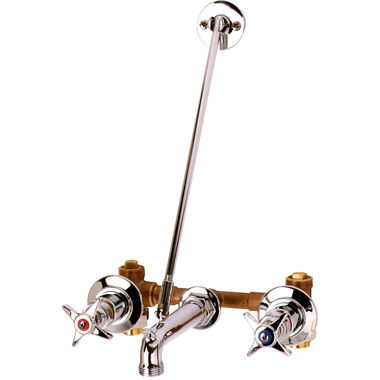 Click here to see T&S Brass B-0697 T&S Brass B-0697 Service Sink Faucet, Concealed Mixing Valve, Wall Brace, 3/4