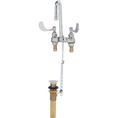 Click here to see T&S Brass B-0893 T&S Brass B-0893 Medical Faucet, Deck Mount, Rigid Gooseneck, Aerator, 4