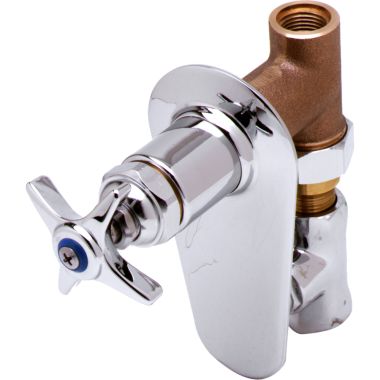Click here to see T&S Brass B-1025-ST T&S BRASS B-1025-ST CONCEALED STRAIGHT VALVE, 1/2
