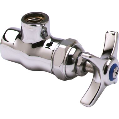 Click here to see T&S Brass B-1344 T&S BRASS B-1344 ANGLE STOP, 4-ARM HANDLE, 1/2