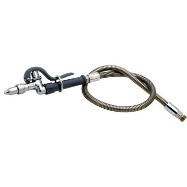 Click here to see T&S Brass B-1411 T&S BRASS B-1411 SPRAY ASSEMBLY, 3' STAINLESS STEEL HOSE WITH QUICK DISCONNECT JET