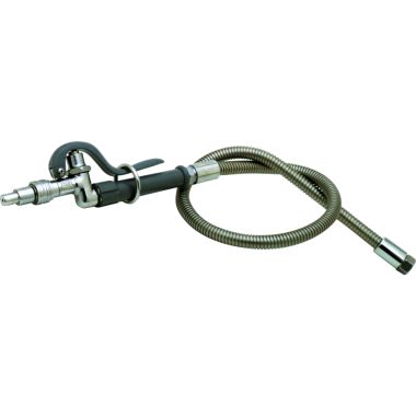 Click here to see T&S Brass B-1412 T&S BRASS B-1412 SPRAY ASSEMBLY, 3' STAINLESS STEEL HOSE WITH QUICK DISCONNECT FAN