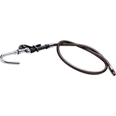 Click here to see T&S Brass B-1413 T&S BRASS B-1413 POT & KETTLE FILLER, QUICK-CONNECT HOOK NOZZLE, FLEXIBLE STAINLESS