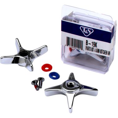Click here to see T&S Brass B-19K T&S BRASS B-19K PARTS KIT, FOUR-ARM KITCHEN HANDLE