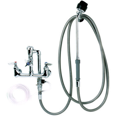 Click here to see T&S Brass B-2117 T&S BRASS B-2117 CART WASH SPRAY UNIT, SOAP INJECTOR, VACUUM BREAKER, SPRAY