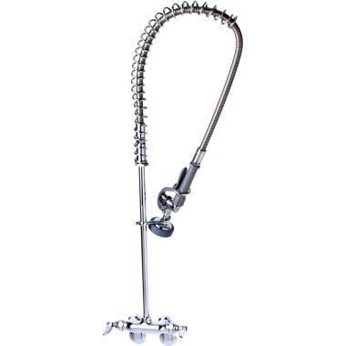 Click here to see T&S Brass B-2261 T&S BRASS B-2261 PRE-RINSE, SPRING ACTION, WALL MOUNT, ADJUSTABLE INLET CENTERS