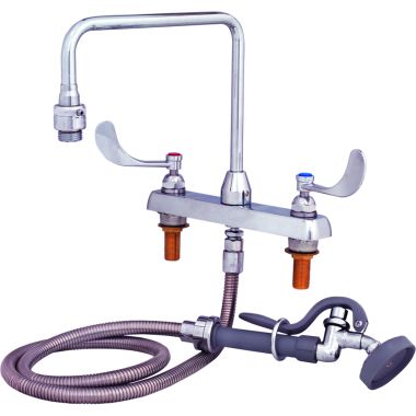 Click here to see T&S Brass B-2346 T&S Brass B-2346 Workboard Faucet w/ Spray Valve, 8