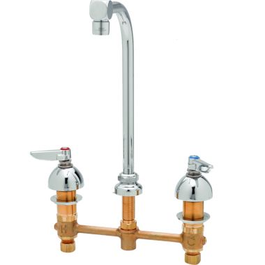 Click here to see T&S Brass B-2386 T&s Brass B-2386 Medical Faucet, Deck Mount, Concealed Body, 8