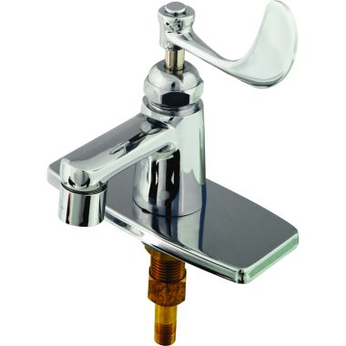 Click here to see T&S Brass B-2460 T&S BRASS B-2460 LAVATORY FAUCET: SINGLE TEMP, CERAMA, DECOR WRIST-ACTION HANDLE,